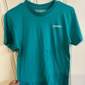 Magellan Outdoors Teal Crew Neck Shirt